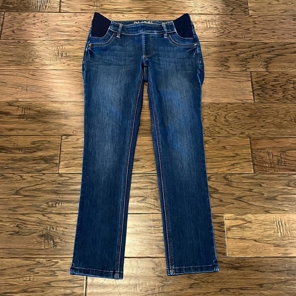 DL1961 Angel Maternity Mid Rise Skinny Ankle Pull On Size 25 - Picture 1 of 16